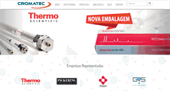 Desktop Screenshot of cromatec.com.br