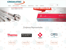 Tablet Screenshot of cromatec.com.br